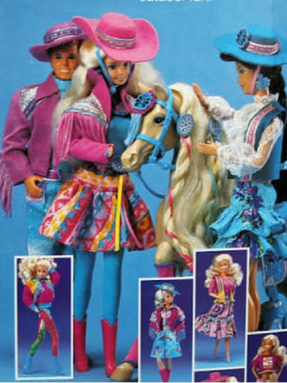1989 Mattel Western Fun Barbie Doll with Friendship Bracelet Belt